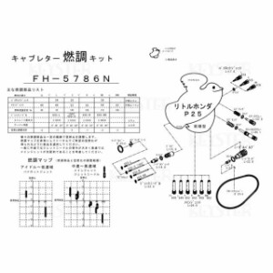 キースター リトルホンダ 燃調キット リトルホンダP25（前期型）用キャブレター オーバーホール＆セッティングパーツセット KEYSTER バイ