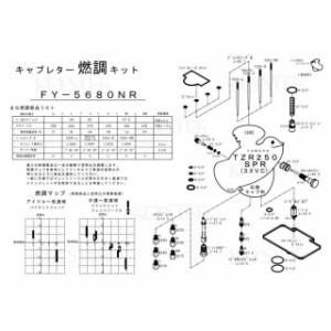 キースター TZR250 燃調キット TZR250SPR（3XVC）/右側キャブレター用キャブレター オーバーホール＆セッティングパーツセット KE…