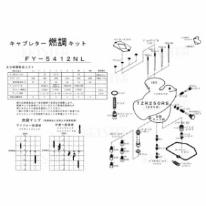 キースター TZR250 燃調キット TZR250RS（3XV8）/左側キャブレター用キャブレター オーバーホール＆セッティングパーツセット KEY…