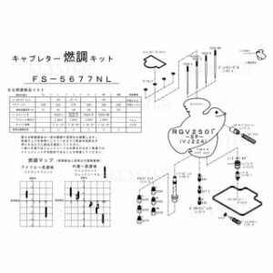 キースター RGV250ガンマ 燃調キット RGV250Γ -SP-（VJ22A） -FL/FNL型-/左側キャブ用キャブレター オーバーホール＆セ…