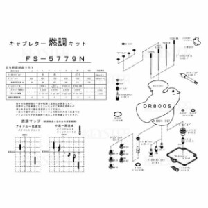 キースター DR800S 燃調キット DR800S用キャブレター オーバーホール＆セッティングパーツセット KEYSTER バイク