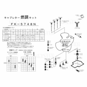 キースター ZZR400 燃調キット ZZR400/ZX400（N8-N11/N6F/N6S）用キャブレター オーバーホール＆セッティングパーツセッ…