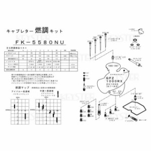 キースター ニンジャ1000RX 燃調キット GPZ1000RX/ZX1000（A1-A2）/インサイドキャブ＃2＃3用キャブレター オーバーホール…