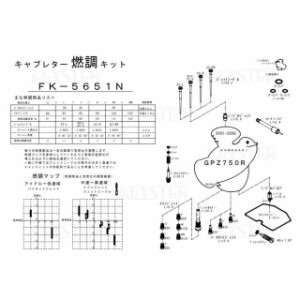 キースター GPZ750R 燃調キット GPZ750R/ZX750（G1-G3）用キャブレター オーバーホール＆セッティングパーツセット KEYST…