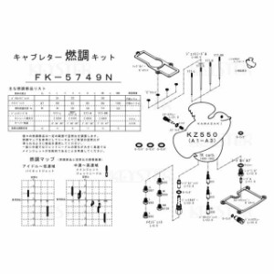 キースター KZ550 燃調キット KZ550（A1-A3）用キャブレター オーバーホール＆セッティングパーツセット KEYSTER バイク