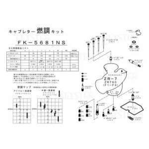 キースター ZR-7 燃調キット ZR-7/ZR750（F1-F3）/アウトサイドキャブ＃1＃4用キャブレター オーバーホール＆セッティングパーツセ…