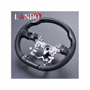 LANBO デザインステアリングガングリップ 30プリウス（ピアノブラック/内装色ミディアムグレー） LANBO 車 自動車