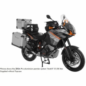 ツアラテック ZEGA-PRO「And-S」アルミニウムパニアシステム 38＋45L KTM 1190 Adventure/R（シルバーフレーム） …