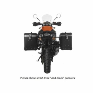 ツアラテック ZEGA Pro アルミパニアシステム【アルマイトブラック】 38L＋45L KTM 1050 Adventure/1290 Supe…