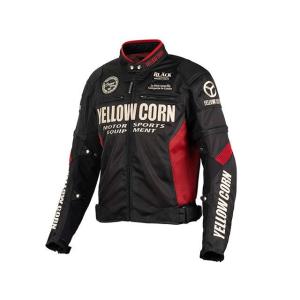 YELLOW CORN バイクジャケット ブラック、サイズ3L