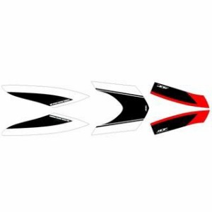 【メーカー直送】エムディーエフ シグナスX CYGNUS X125（03-06） グラフィックキット ストロボモデル レッドタイプ モデル：フロント…