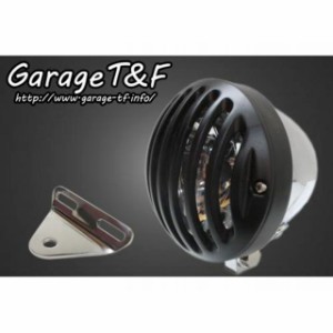 ガレージT&F ドラッグスター250（DS250） 4.5インチバードゲージヘッドライト＆ライトステー（タイプA）キット ヘッドライト：メッキ ゲ