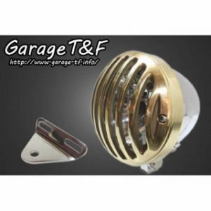 ガレージT&F ビラーゴ250（XV250ビラーゴ） 4.5インチバードゲージヘッドライト＆ライトステー（タイプA）キット ヘッドライト：メッキ 