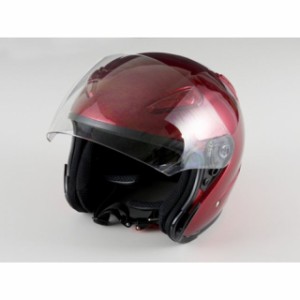 エヌビーエス エアロフォルムジェットヘルメット A221 カラー：レッド サイズ：M NBS バイク