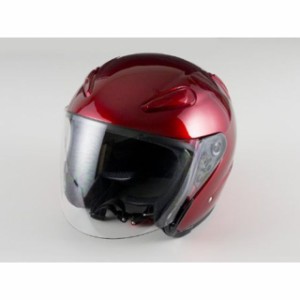 エヌビーエス エアロフォルムジェットヘルメット A221 カラー：レッド サイズ：L NBS バイク