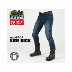 アグリブロス MOTOPANTS SIDE KICK（Men’s） ブルー サイズ：36インチ uglyBROS バイク