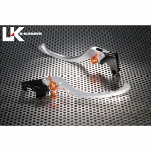 ユーカナヤ KLX125 ツーリングタイプ アルミ削り出しビレットレバー（レバーカラー：シルバー） カラー：調整アジャスター：ブラック U-K
