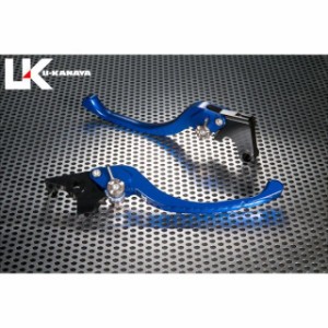 ユーカナヤ KLX125 ツーリングタイプ アルミ削り出しビレットレバー（レバーカラー：ブルー） カラー：調整アジャスター：ゴールド U-KAN