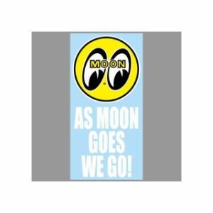 ムーンアイズ DM-204 As MOON Goes We Go Sticker（イエロー/ホワイト） MOONEYES 日用品