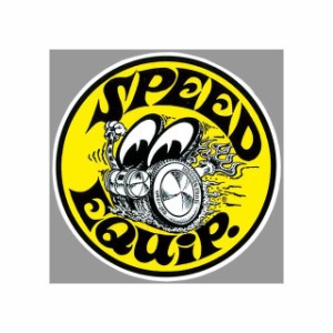 ムーンアイズ DM-206 Speed Equip Round Sticker（イエロー） MOONEYES 日用品