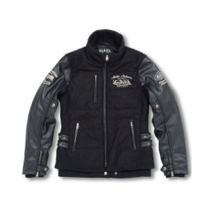 ボンダッチ 2015-2016秋冬モデル VOM-WM04 Melton Jackets カラー：ブラック サイズ：レディースM VonDutch …