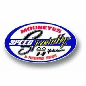 ムーンアイズ DM-113 STICKER SPEED SPECIALTY（ホワイト） MOONEYES 日用品