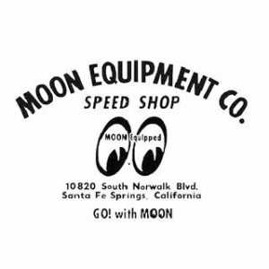 ムーンアイズ MQD-021 MOON SPEED SHOP DECAL カラー：ブラック MOONEYES 日用品