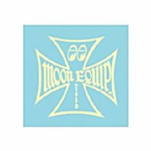 ムーンアイズ MQD-024 IRON CROSS DECAL カラー：アイボリー MOONEYES 日用品