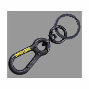 ムーンアイズ MKR-133 MOON W-KARABINER KEY HOLDER カラー：ブラック MOONEYES 日用品