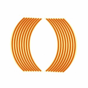 【メーカー直送】オプティマム 汎用 リムステッカー 10インチ用 カラー：オレンジ Optimum バイク