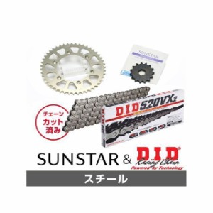 サンスター DF200E ジェベル200 SX200R KD39501 スプロケット＆チェーンキット（スチール） SUNSTAR バイク