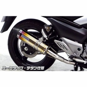 ウイルズウィン GSR250 GSR250（JBK-GJ55D）用 スリップオンマフラー ユーロタイプ サイレンサー：チタン仕様 WirusWin …