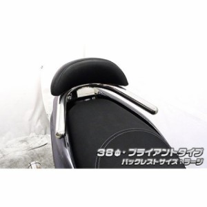 ウイルズウィン トリシティ125 トリシティ125用 バックレスト付き 38φタンデムバー タイプ：ブライアントタイプ バックレストサイズ：ラ