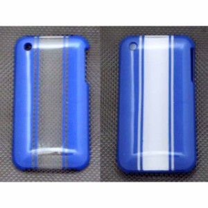 スーパーバイク iPhone CASE COVER（レーシングストライプ） カラー：ブルー3 タイプ：3G SuperBike 日用品