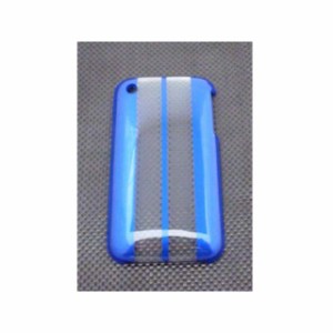 スーパーバイク iPhone CASE COVER（レーシングストライプ） カラー：メタリックブルー2 タイプ：4G SuperBike 日用品