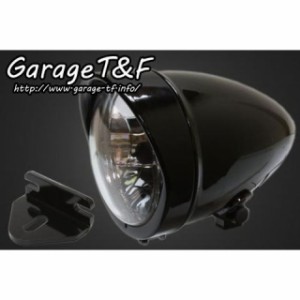 ガレージT&F 250TR 4.5インチロケットライト＆ライトステー（タイプE）キット カラー：ブラック T&F バイク