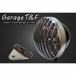 ガレージT&F ドラッグスター1100（DS11） 5.75インチバードゲージヘッドライト＆ライトステー（タイプA）キット ヘッドライト：ブラック 