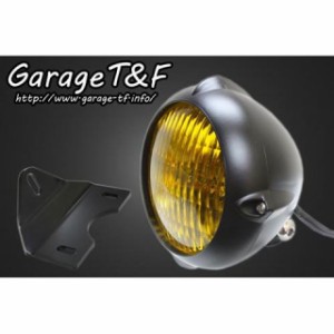 ガレージT&F エストレヤ 4.5インチビンテージライト（ブラック）＆ライトステー（タイプG）キット T&F バイク