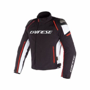 ダイネーゼ RACING 3 D-DRY JACKET ブラック/ホワイト/レッド-フルオ サイズ：54 Dainese バイク