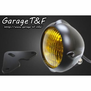ガレージT&F グラストラッカー グラストラッカービッグボーイ 4.5インチビンテージライト（ブラック）＆ライトステー（タイプF）キット T