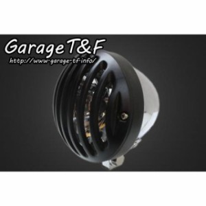 ガレージT&F 汎用 4.5インチバードゲージヘッドライト ヘッドライト：メッキ ゲージ：ブラック T&F バイク