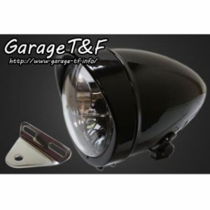 ガレージT&F Vツインマグナ 4.5インチロケットライト＆ライトステー（タイプA）キット カラー：ブラック T&F バイク