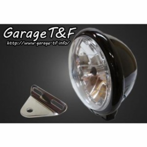 ガレージT&F Vツインマグナ 5.75インチベーツライト＆ライトステー（タイプA）キット カラー：ブラック T&F バイク