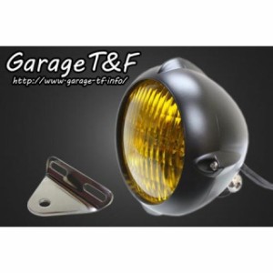 ガレージT&F Vツインマグナ 4.5インチビンテージライト（ブラック）＆ライトステー（タイプA）キット T&F バイク
