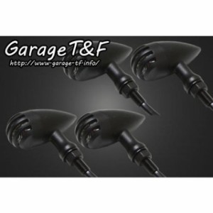 ガレージT&F 汎用 バードゲージウィンカータイプ2（ブラック） ダークレンズ仕様 ゲージ：ブラック ステー：ステーE T&F バイク