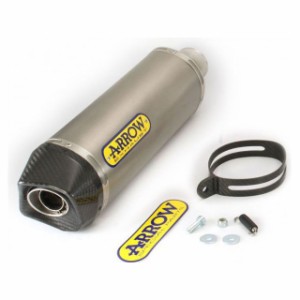 アロー KAWASAKI Z 750 07/11-Z 800 HOMOLOGATED TITANIUM RACE-TECH SILENCER WIT…