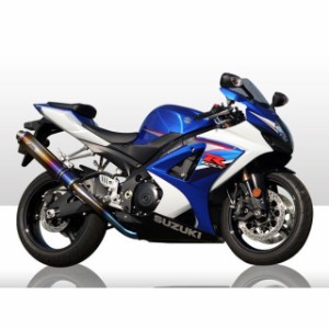 アールズギア GSX-R1000 GPスペック スリップオン シングル サイレンサー：チタンドラッグブルー R’s GEAR バイク