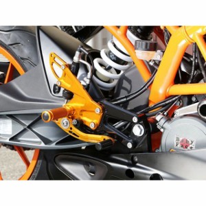 ベビーフェイス RC125 RC390 バックステップキット 仕様：ノーマルシフト カラー：ブラック BABYFACE バイク