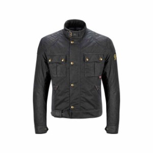 ベルスタッフ ライディングジャケット BROOKLANDS 2.0 ブルゾン ワックスコットン ブラック サイズ：3XL Belstaff バイク