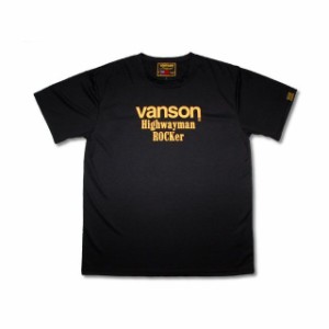 バンソン 2021春夏モデル VS21805S メッシュTシャツ（ブラック/イエロー） サイズ：L VANSON バイク